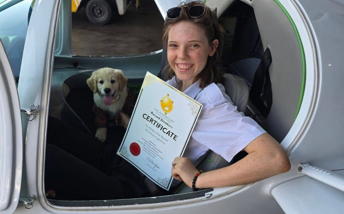 The youngest person to fly solo around Australia