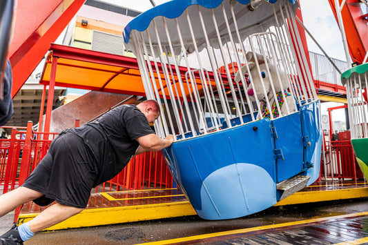 Fastest time to rotate 24 gondolas on a Ferris wheel