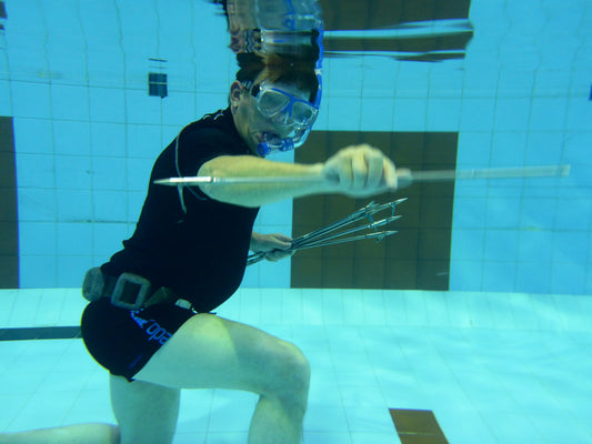 Most spears caught from a spear gun whilst underwater