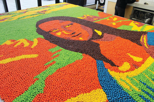 The world’s largest Skittles mosaic