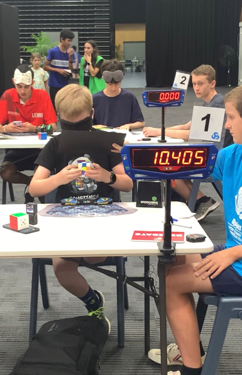 The fastest time to solve a Rubik's Cube blindfolded