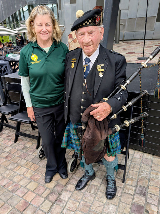 The largest bagpipe ensemble