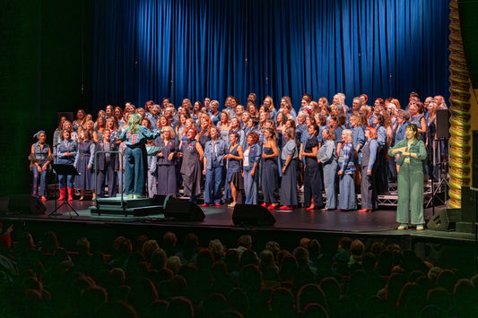 The largest gathering of people wearing double-denim