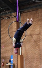 Most aerial hoop somersaults in one minute by a male