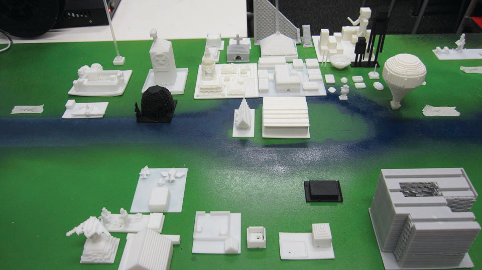 Largest 3D printed minecraft city