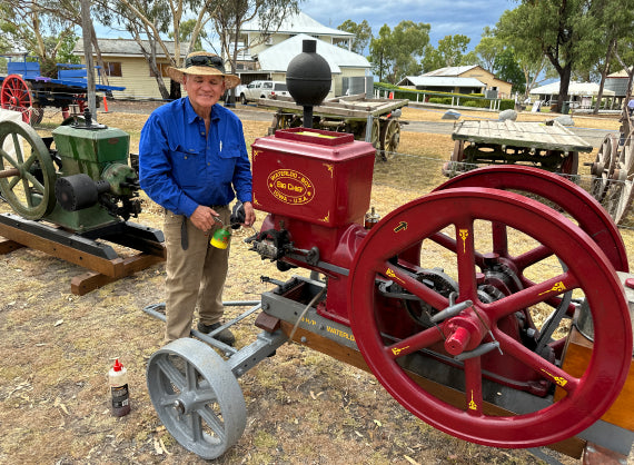 Most vintage stationary engines running together in the same location