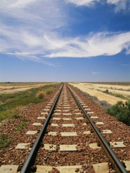 The longest straightest section of railway line in the world