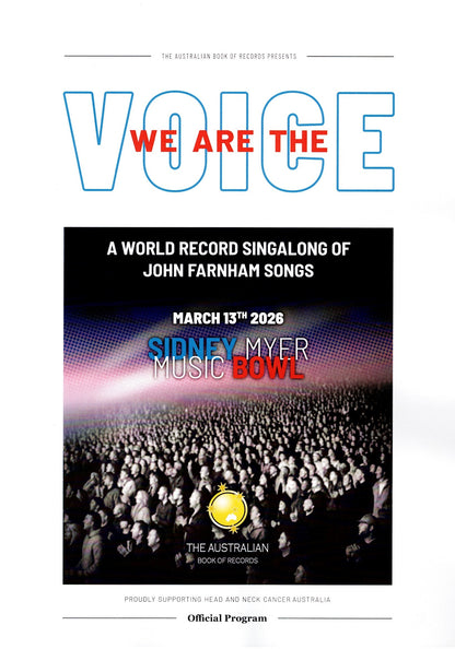 WE ARE THE VOICE  End of Event SALE