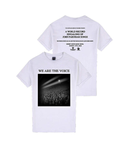 ‘WE ARE THE VOICE’  PRE-ORDER YOUR PROGRAM & T-SHIRT PACKAGE HERE!
