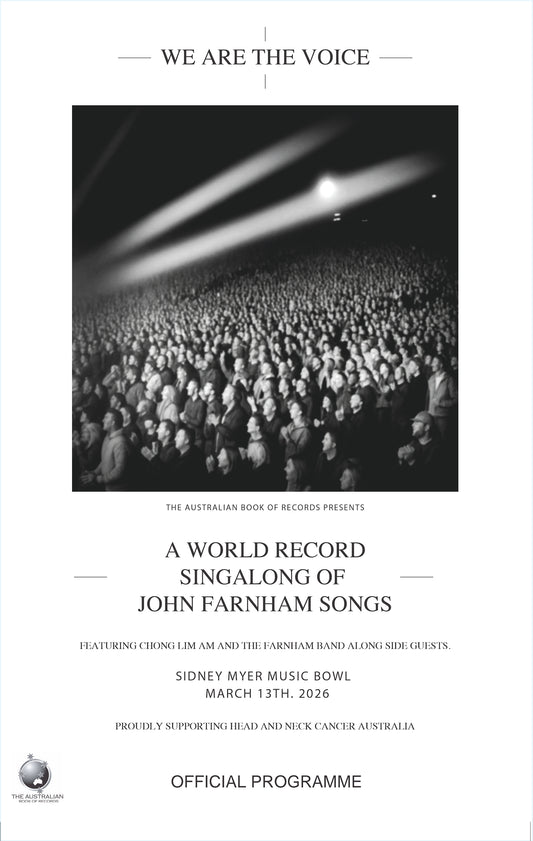 WE ARE THE VOICE  PRE-ORDER PROGRAMME & T-SHIRTS PACKAGE